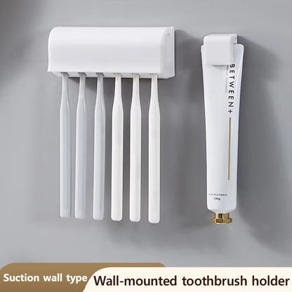 No Punch Wall Hanging Toothbrush Holder